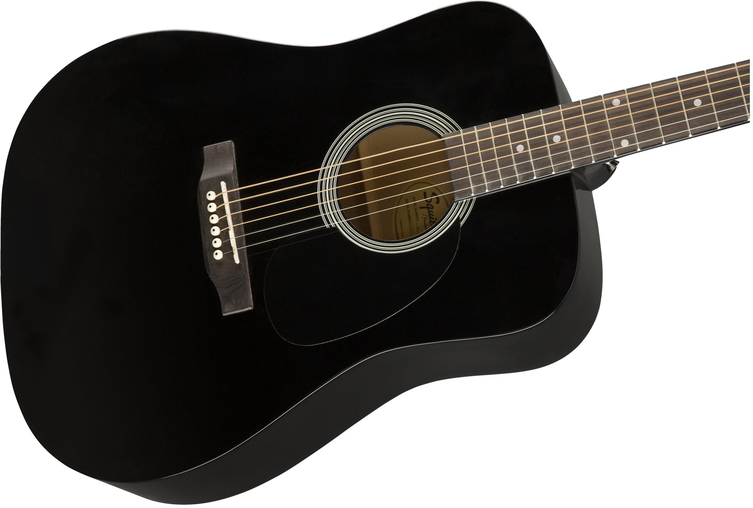 Amazon.com: Squier SA-150 Dreadnought Acoustic Guitar, Black