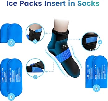 Amazon.com: SuzziPad Cold Therapy Socks & Hand Ice Pack Cold