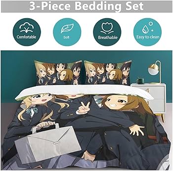 Amazon｜布団カバー 3点セット けいおん 秋山澪 田井中律 琴吹紬 寝具
