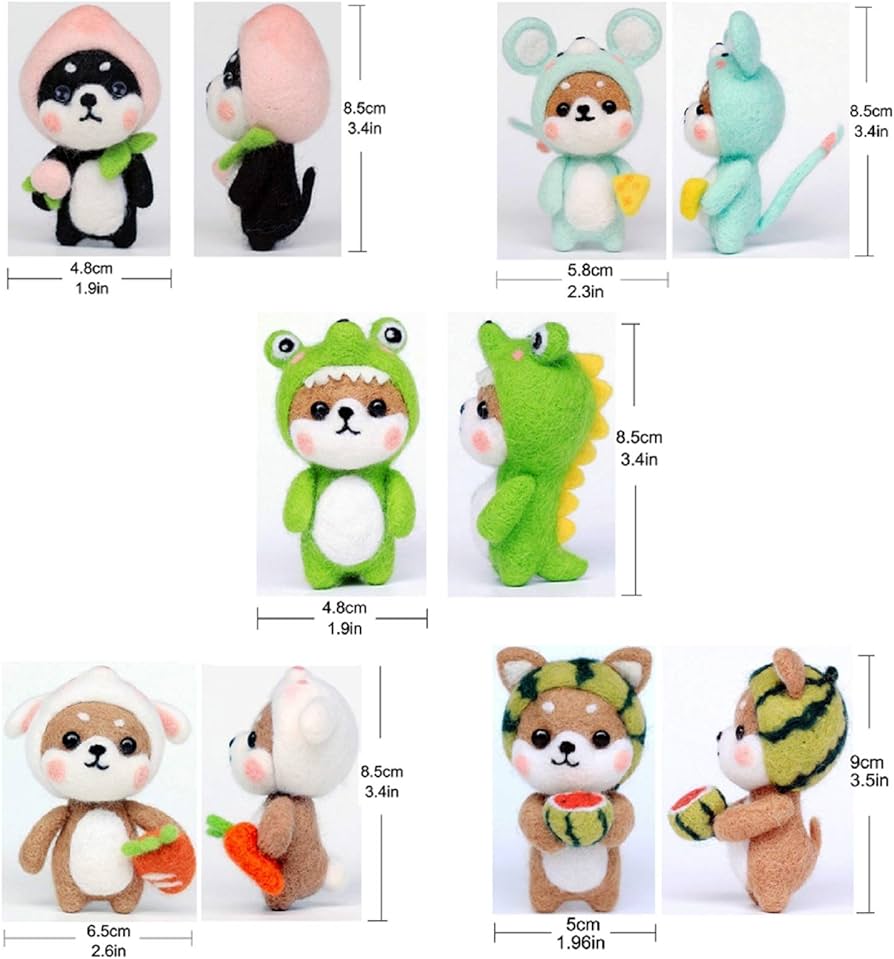 Amazon.co.jp: 柴犬 羊毛フェルト レッスンキット、ギフトパッケージ