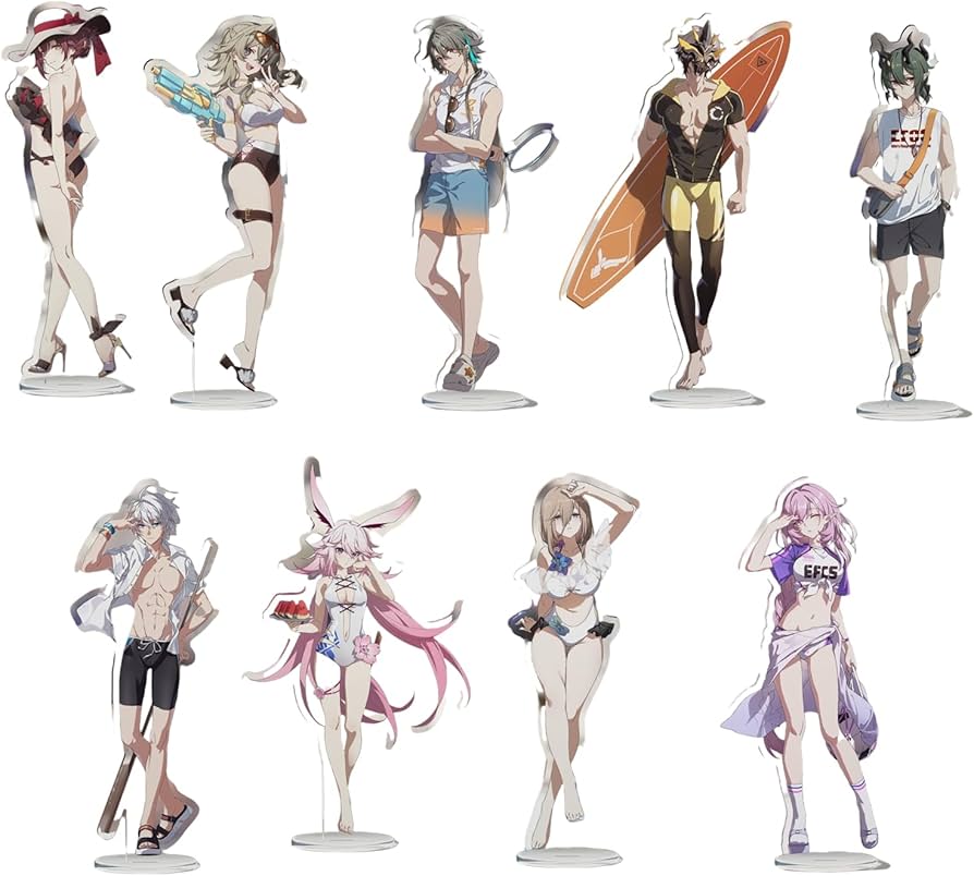 Amazon.co.jp: POKEI 崩壊3rd 夏の水着 アクリルスタンド ケビン