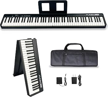 Amazon | MAGICON 88鍵盤 折りたたみ式 キーボード 電子ピアノ、電子