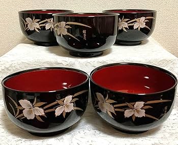 Amazon.co.jp: 桂由美 和食器 漆器 高級 お椀セット 正月 膳セット