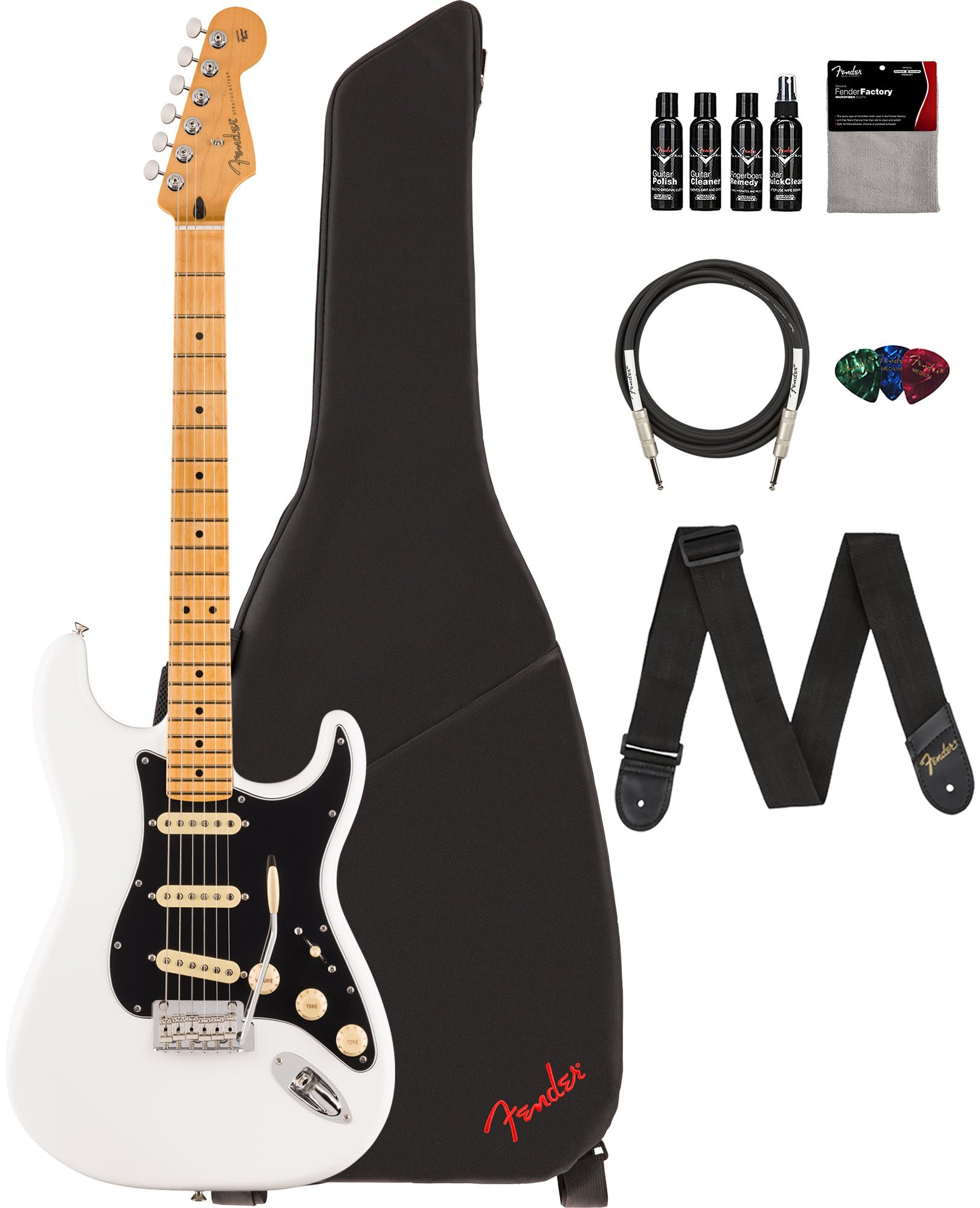 Amazon.com: Fender Player II Stratocaster, Maple - Polar White