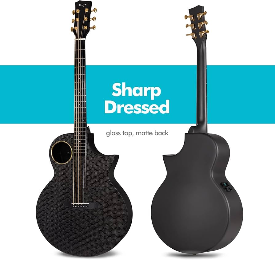 Amazon.com: Enya X4 PRO Carbon Fiber Acoustic Electric Guitar, 41