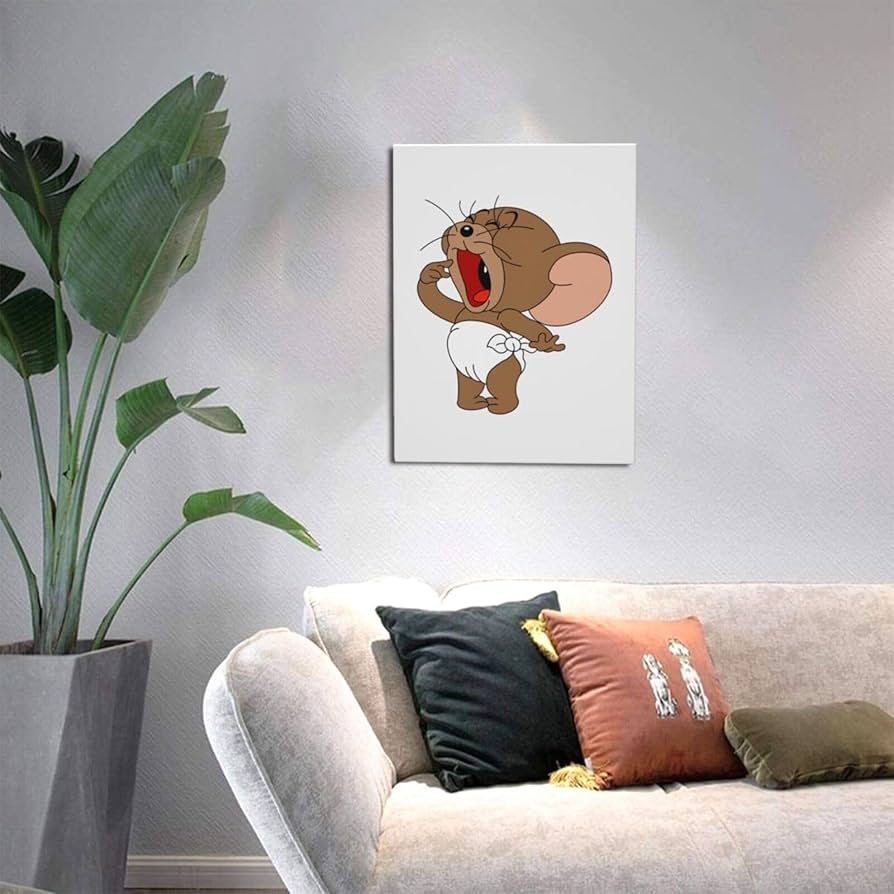 Amazon.co.jp: アートパネル トムとジェリー タフィー アートポスター