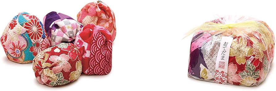 Amazon.co.jp: 竹工房はなぶさ なつかしいおもちゃ お手玉 5個入り お