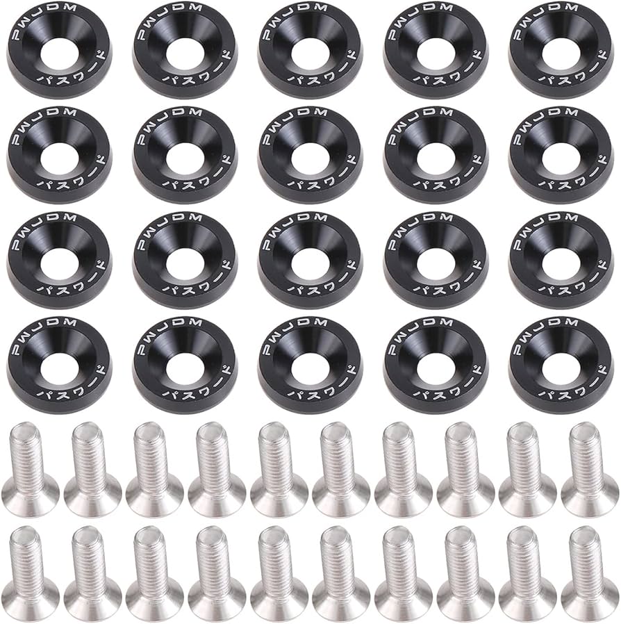 Amazon.co.jp: 20個入り フェンダー ワッシャー M6 ボルト ナンバー