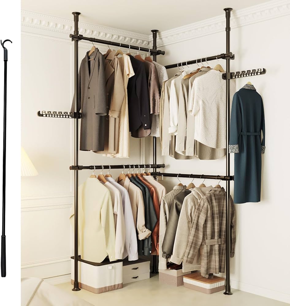 Amazon｜ハンガーラック 突っ張り ツッパリハンガーラック ポール
