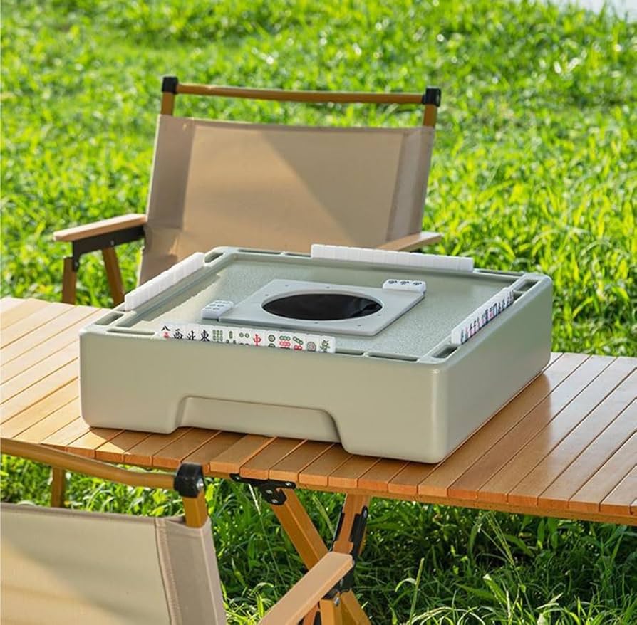 Amazon | 麻雀牌セット付き麻雀テーブル、ポータブル屋外卓上麻雀