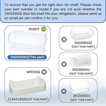Amazon.com: 240324502 Refrigerator Door Bin Shelf Replacement