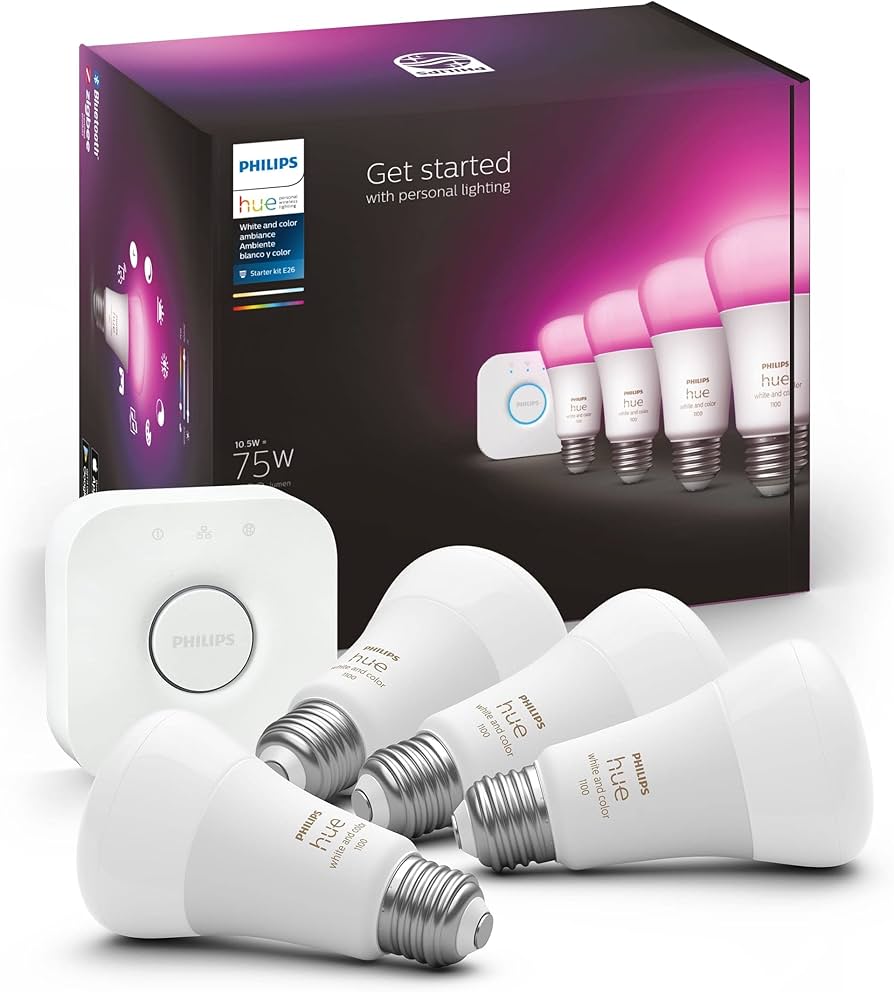 Amazon.com: Philips Hue Smart Light Starter Kit - Includes (1