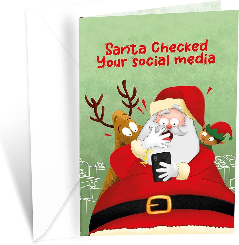 Amazon | 面白いクリスマスカード | アメリカ製 | Prime Greetings