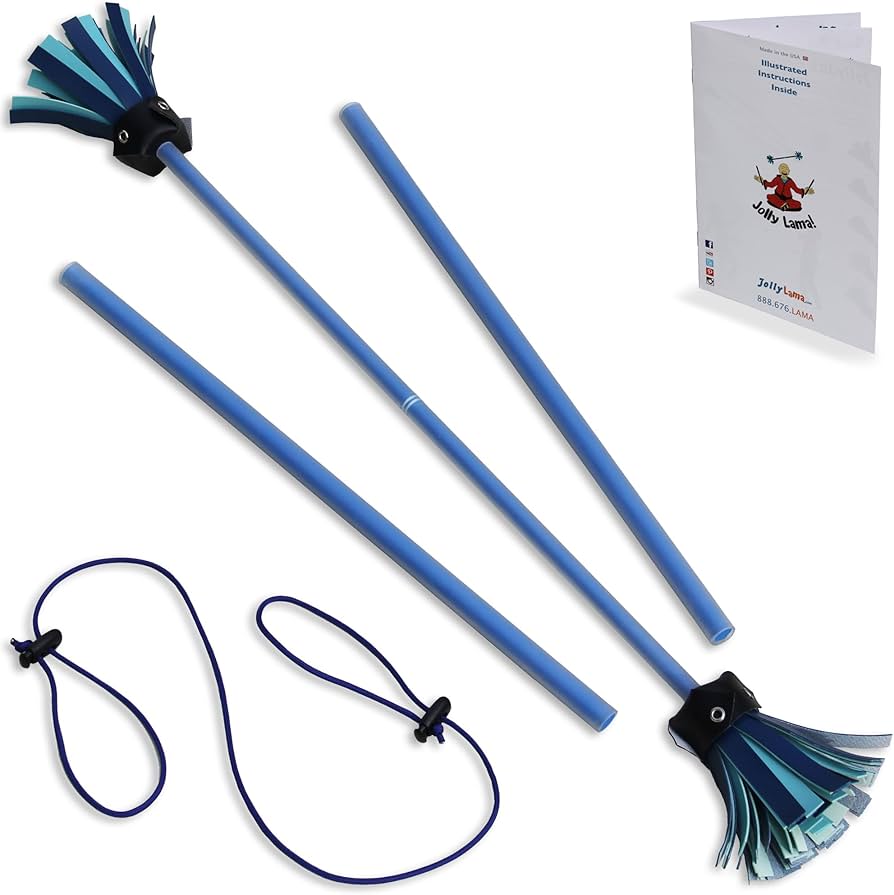 Amazon.com: Jolly Lama! Blue Majestix Juggling Devil Sticks : Toys