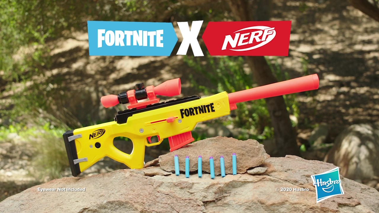 Amazon.com: Nerf Fortnite BASR-L Bolt Action, Clip Fed Blaster