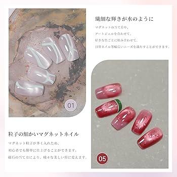 Amazon | Coikaze マグネットネイル 超微粒子 ジェルネイル マグネット