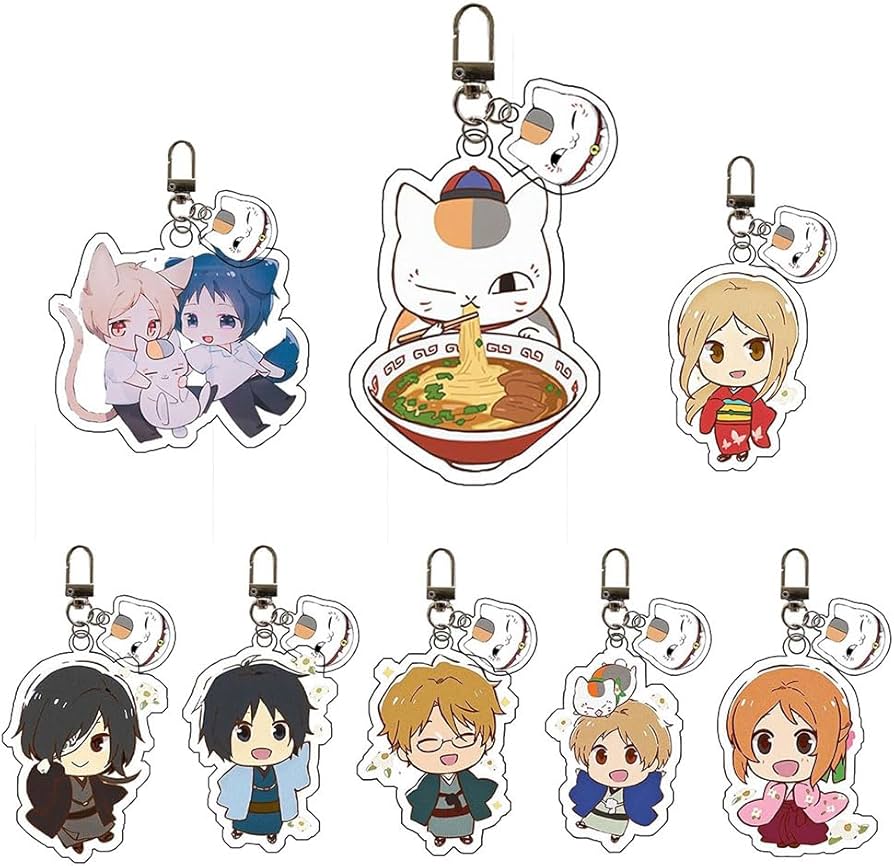 Amazon.co.jp: 夏目友人帳 漆 キーホルダー 夏目貴志 ニャンコ先生 的