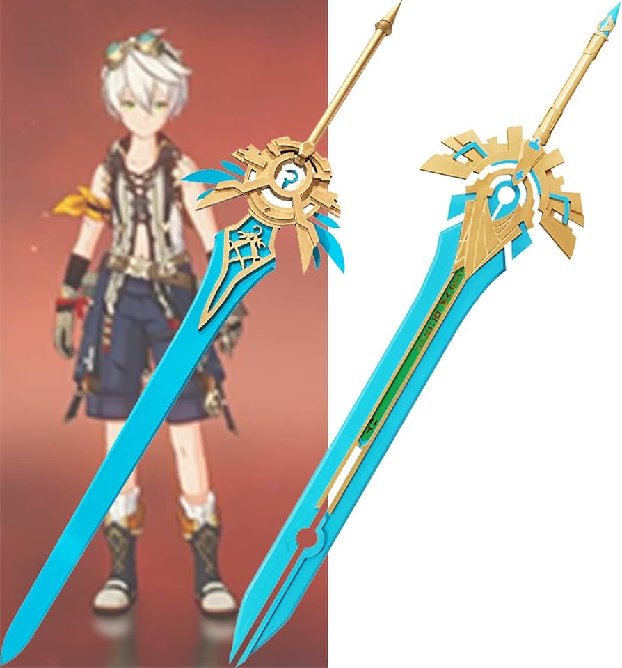 Amazon.co.jp: 原神 ベネット 天空の傲 天空の刃 長柄(槍) 両手剣 星5