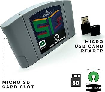Kaico Edition SummerCart64 Open Source N64 Flash Cart with 64DD