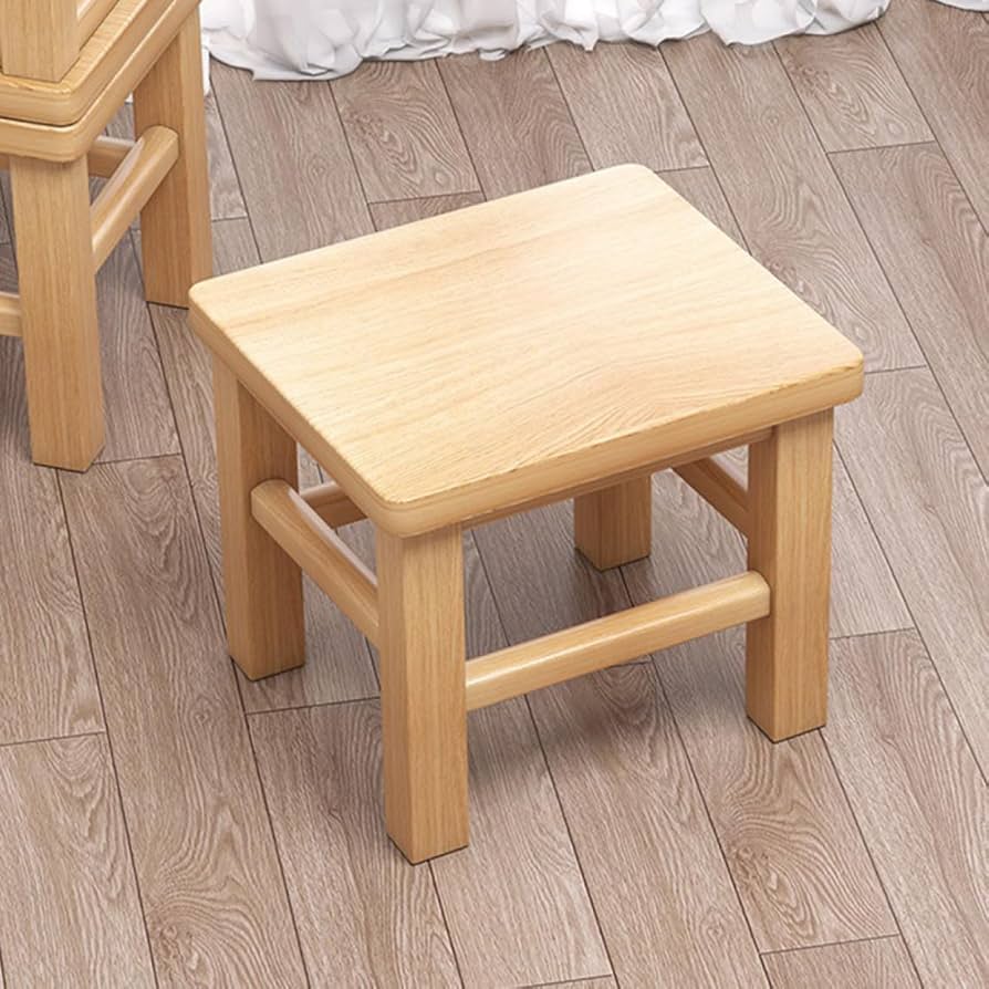 Amazon｜THLD 踏み台 ミニスツール 木製 四角 アンティーク 木製 ふみ