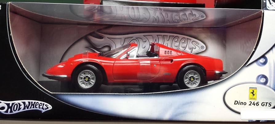 Amazon | Hot Wheel 1/18 フェラーリ246 GTS ディノ (レッド) MT54601