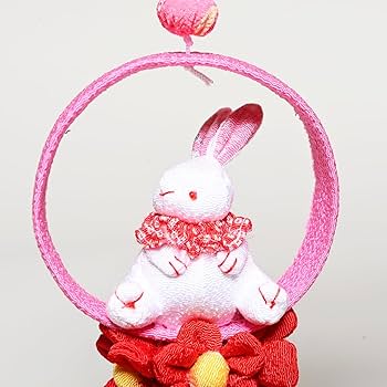 Amazon | 【人形の伏見屋】【雛人形】つるし雛 傘付春うらら・うさぎの