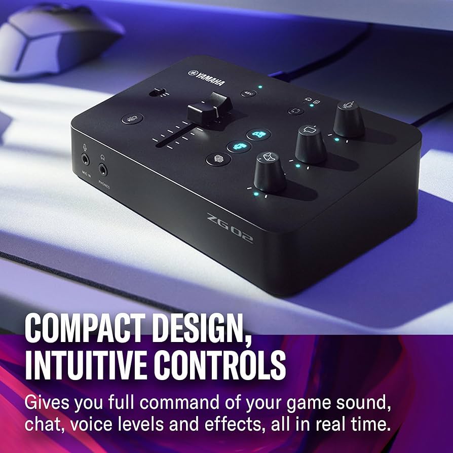 Amazon.com: Yamaha ZG02 Gaming Mixer for Voice Chat and Game