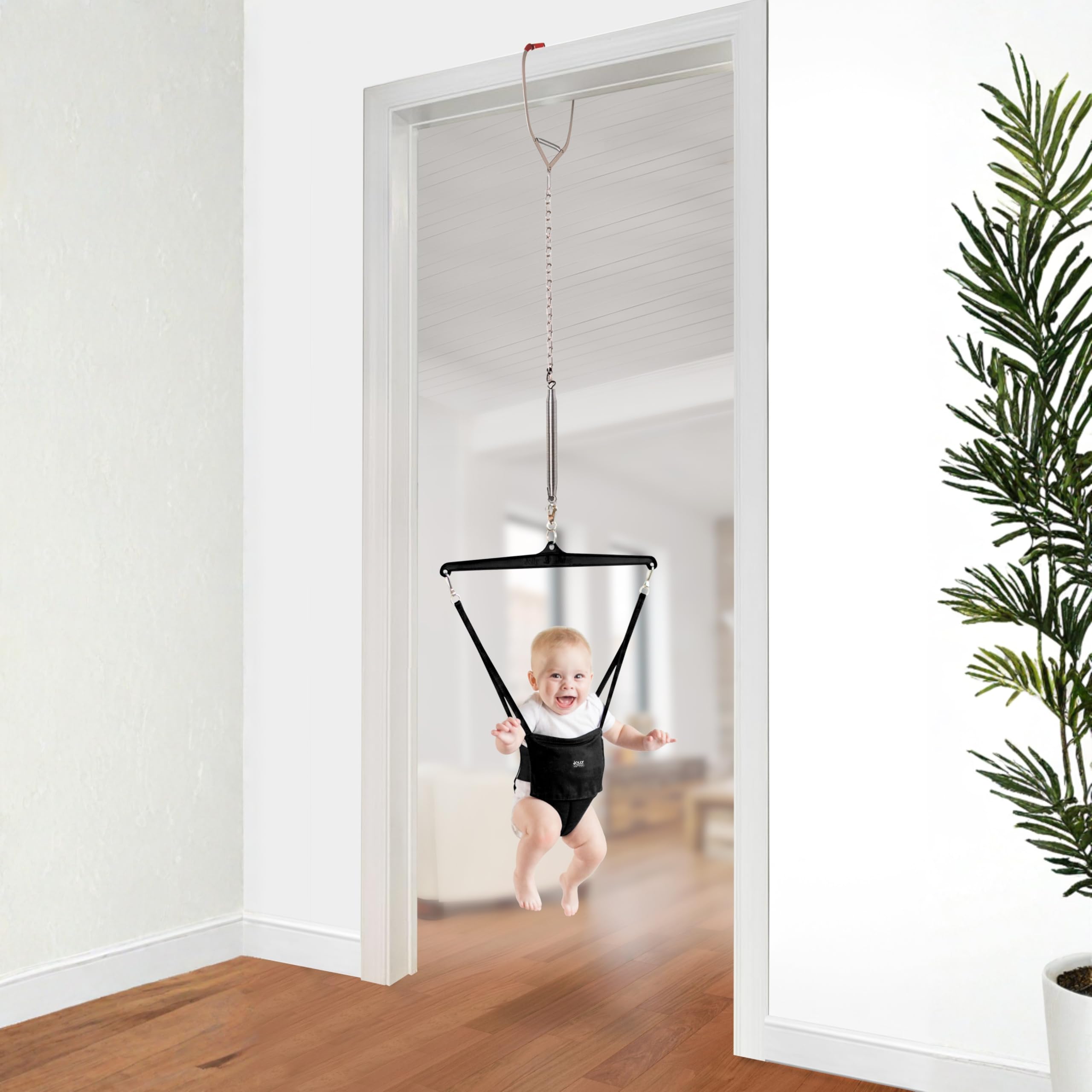 Amazon.com : Jolly Jumper Iconic (Black), Doorway Baby Jumper