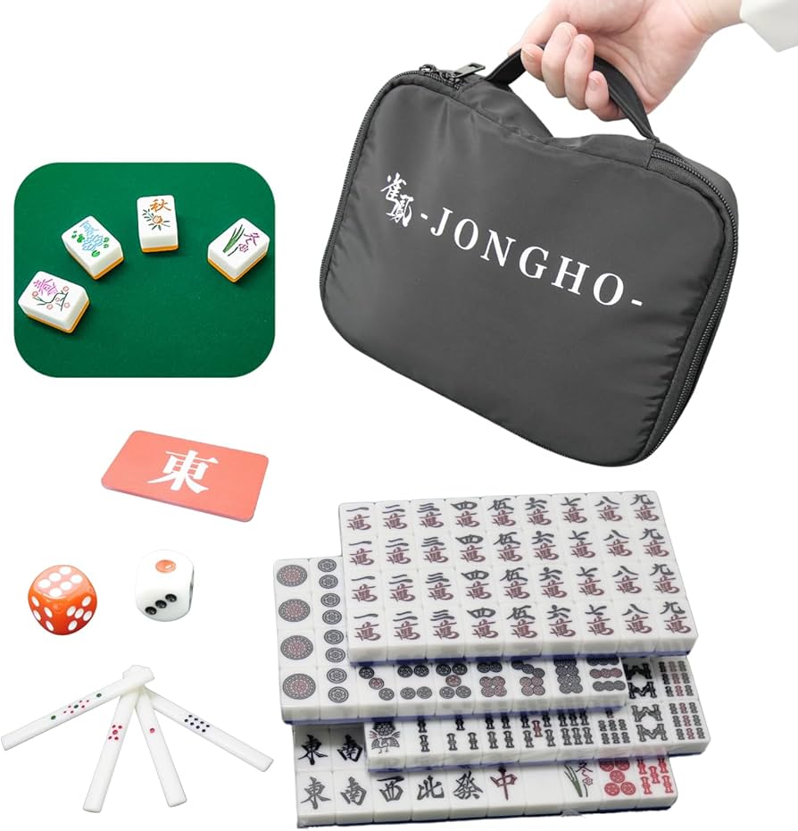 Amazon | 【収納＆持ち運び簡単】 ー雀鳳ージャンホウー 麻雀牌 手打ち