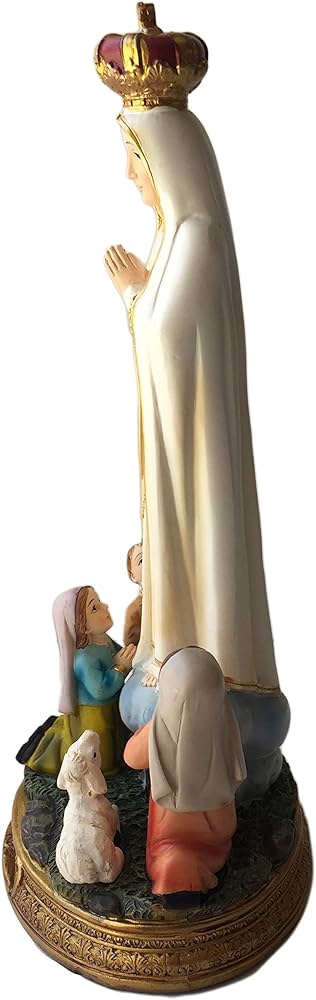Amazon.co.jp: ファティマの聖母と子供の卓上像 カトリック 8インチ