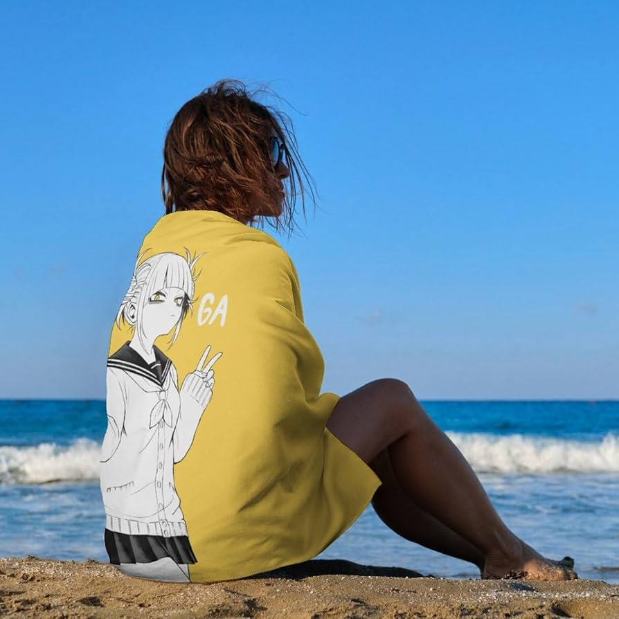 Amazon｜ヒロアカ トガヒミコ バスタオル ビーチタオル タオル 大判