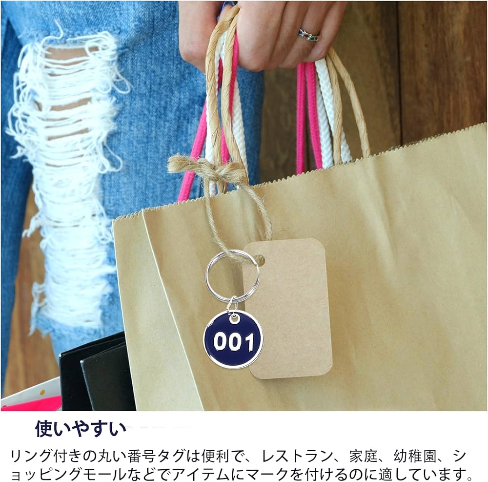 Amazon | GANAZONO 番号札 おしゃれ 荷札 数字 プレート クローク