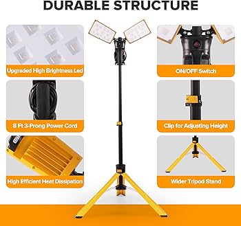 LUTEC 【Upgraded】 6290Pro 15000 Lumen 105 Watt Dual-Head LED Work