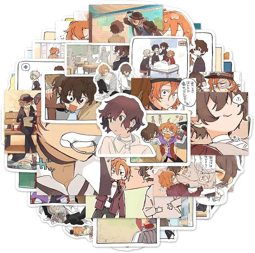 Amazon.co.jp: 文豪ストレイドッグス シール ステッカー 太宰治 中原中