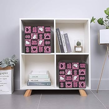 Amazon｜ハローキティ ヒョウ柄 収納ボックス 収納ケース 整理用