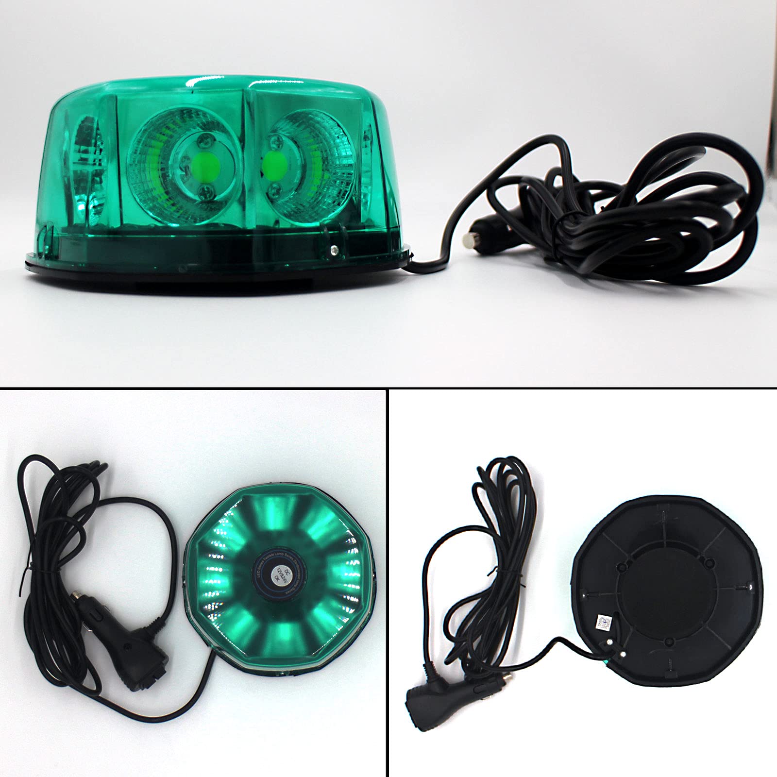 2連回転灯2個セットグリーンデコトラ