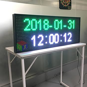 Amazon | 屋外 用 P13 7色 防滴 業務用LED電光掲示板 100x36cm 中型