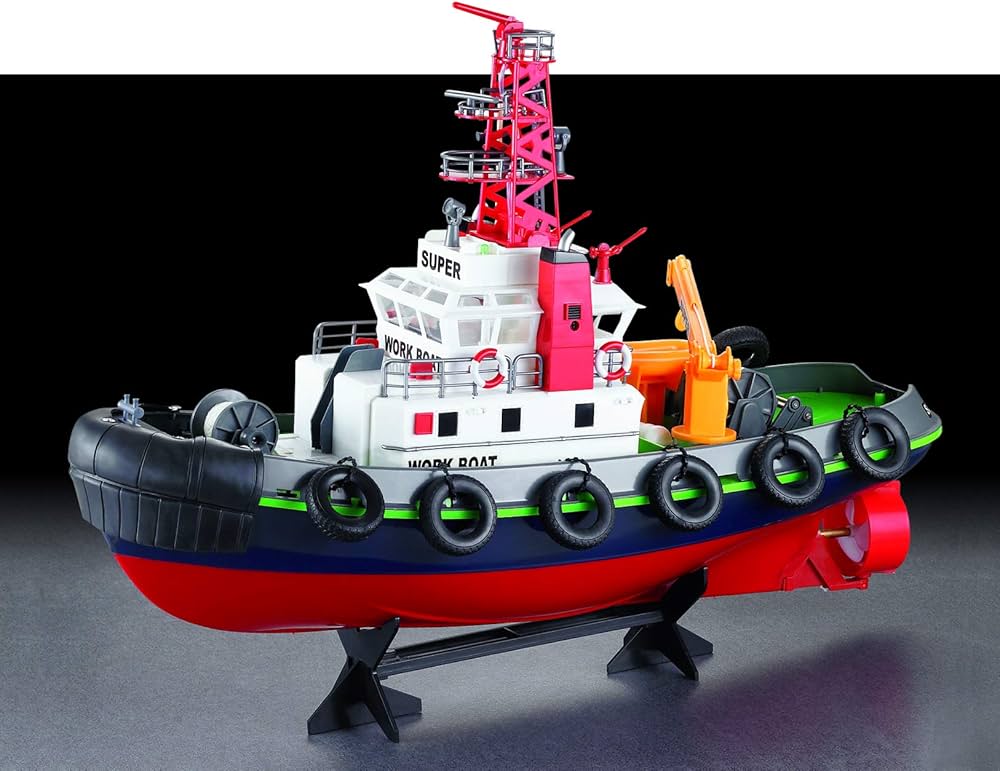 Amazon.co.jp: タグボートラジコン HENGLONG（ヘンロン） WORK BOAT