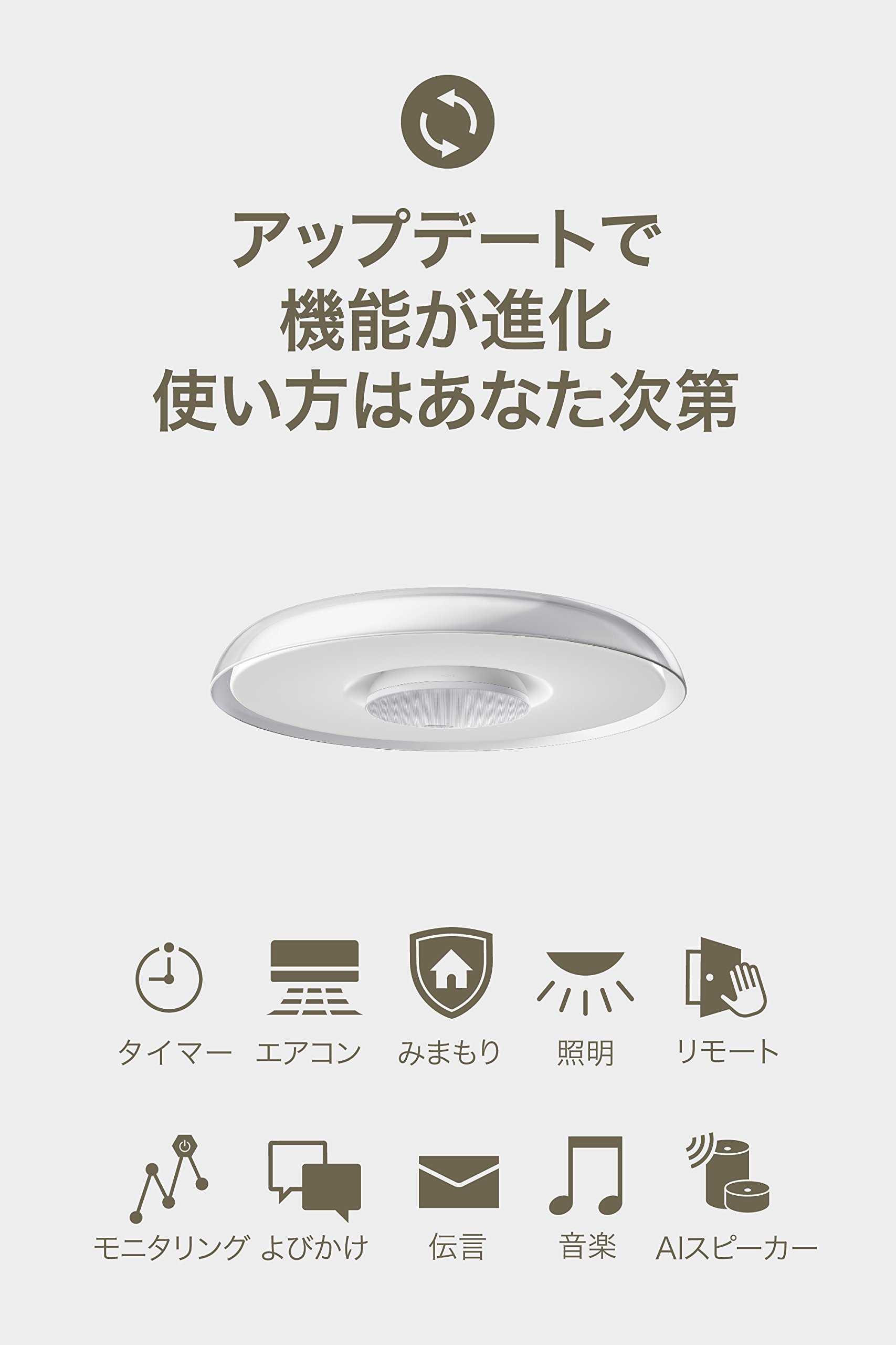 Amazon.co.jp: SONY スピーカー 搭載 Alexa 対応 シーリング ライト 用