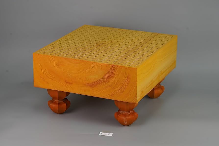 Amazon | 【KA0109】日向産本榧 木裏 脚付碁盤 | 囲碁 | おもちゃ