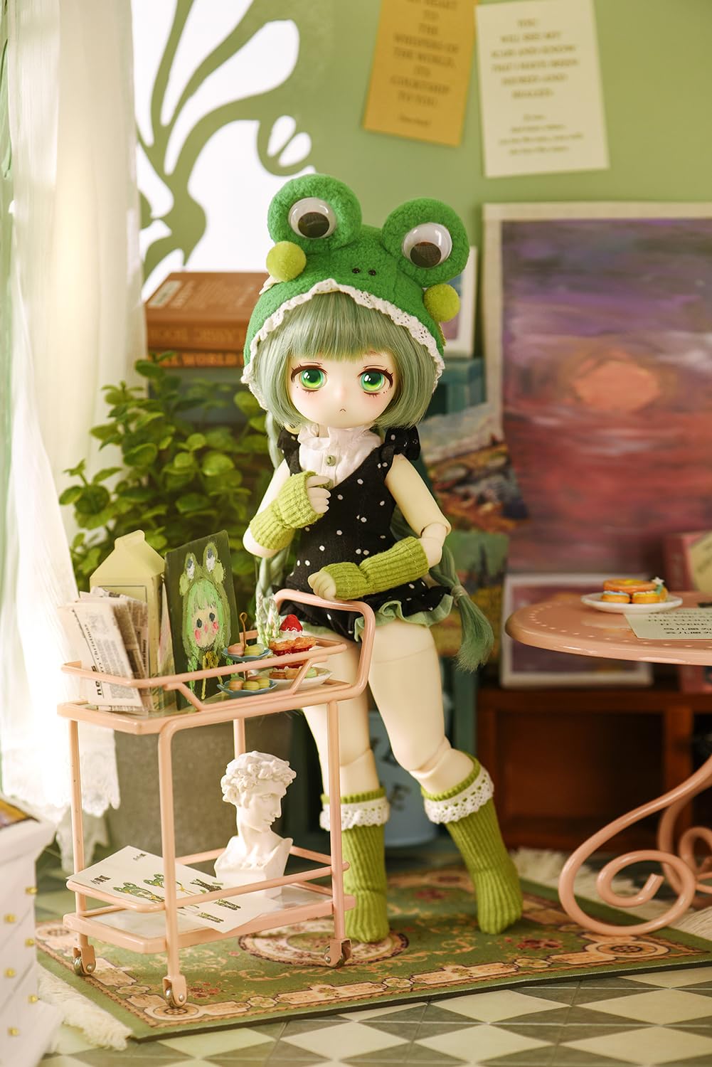 Amazon | TinyFox 新生造物 小青呱 [カエル] 1/6スケール PVC＆ABS製