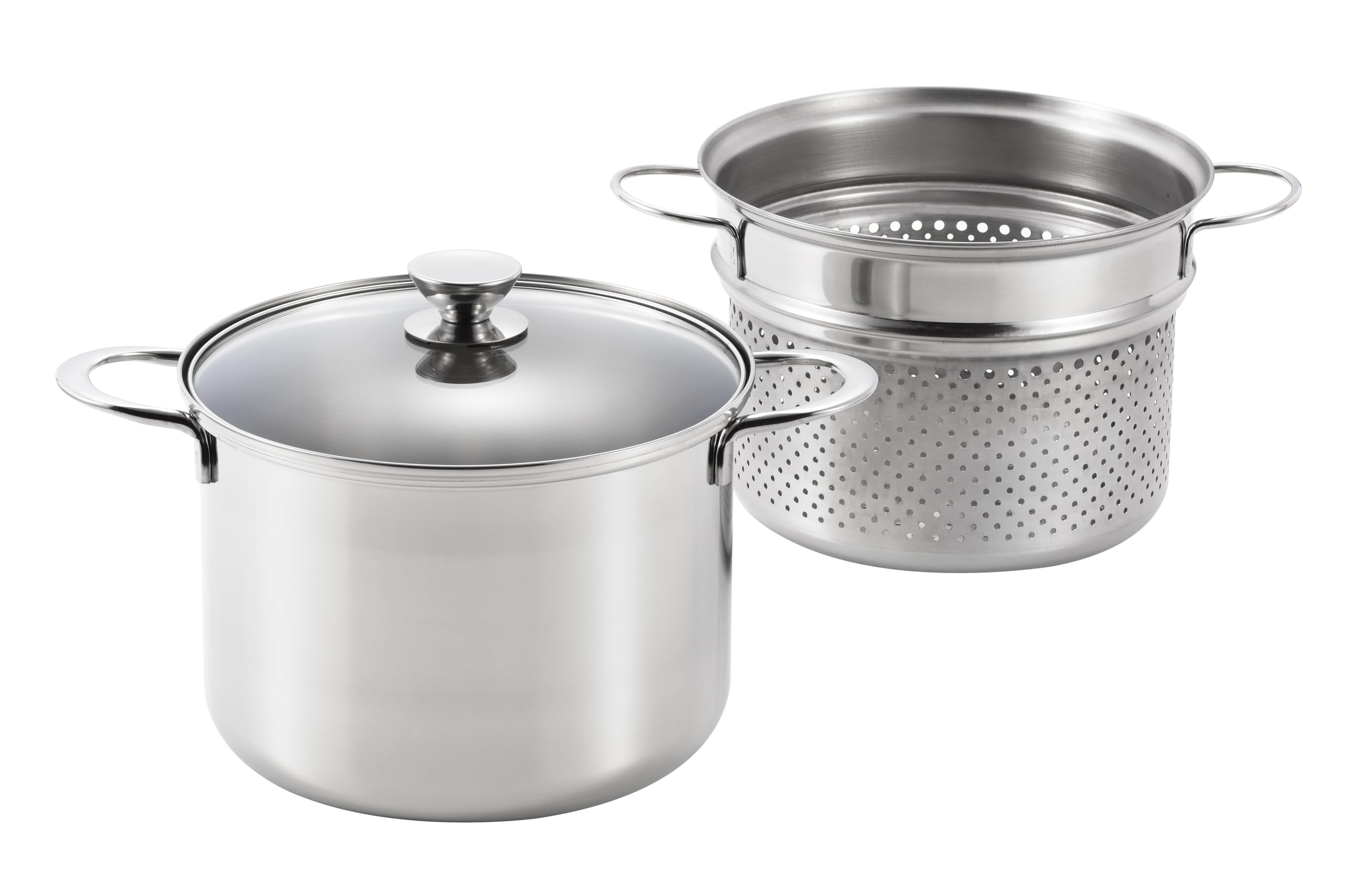 Amazon｜丸山 ルチェンテ パスタポット 22cm ガラス蓋 LU-22P IH対応