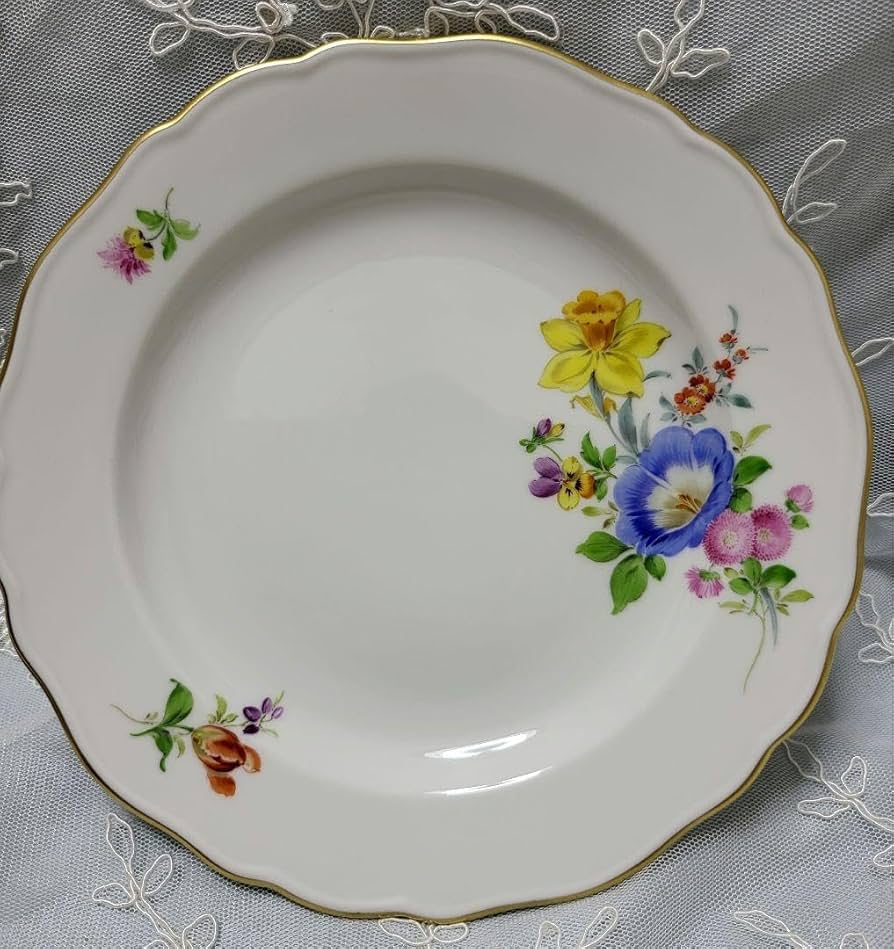 マイセンサーヴィスプレートベーシックフラワー(アネモネ) 32cm皿