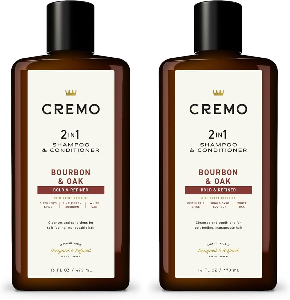 Amazon.com: Cremo Bourbon & Oak Barber Grade 2-in-1 Shampoo