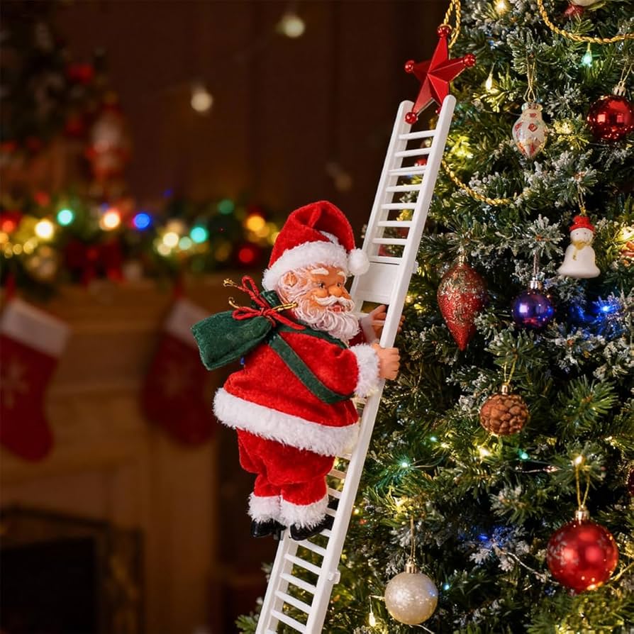 Amazon.co.jp: クリスマス 飾り はしごサンタ はしごサンタクロース