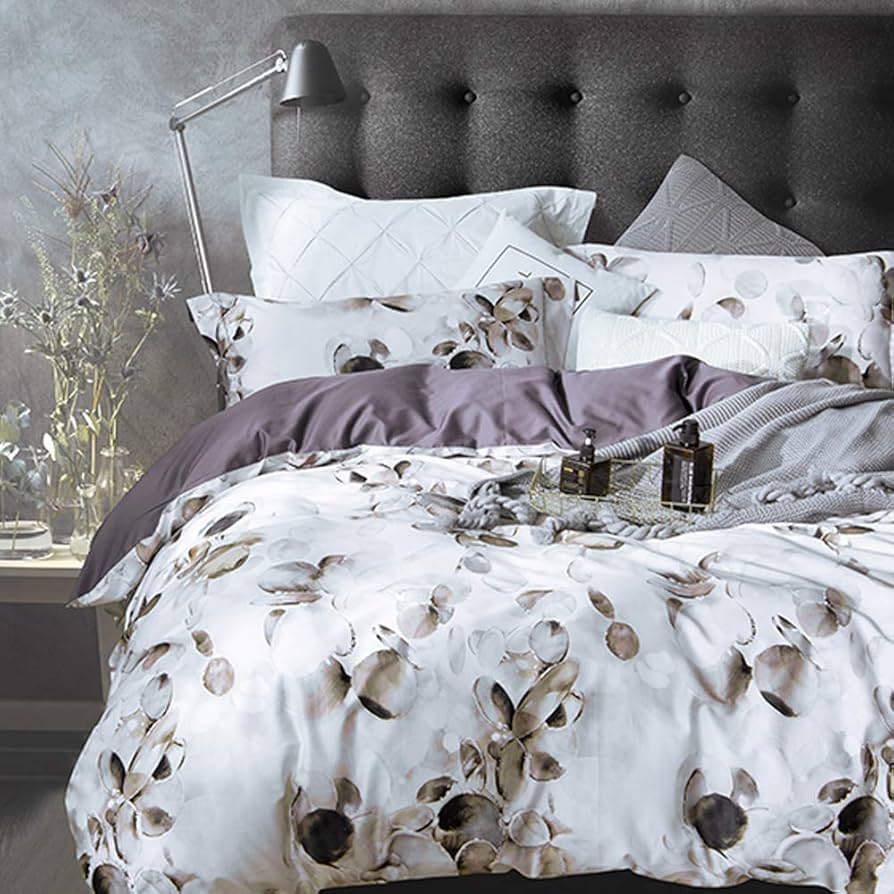 Amazon｜MILDLY エジプト超長綿100% 布団カバー 4点セット シングル