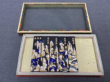 Amazon.co.jp: M6212【中国墨】四種古墨芙蓉峯雲門峯望仙峯石門峰九龍