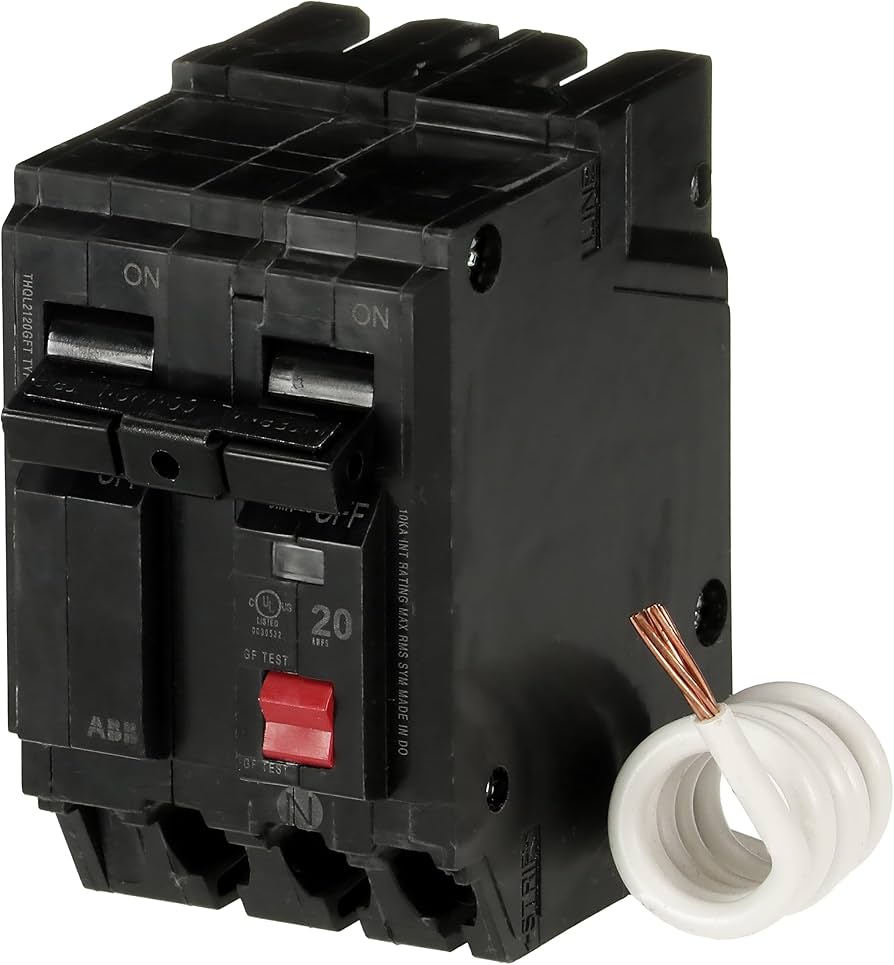 ABB Q-Line® THQL2120GFT 20A Double Pole Circuit Breaker • 20 Amp