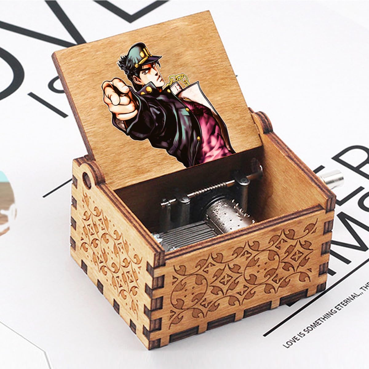 Amazon.co.jp: ジョジョの奇妙な冒険 オルゴール 音楽ボックス 木製