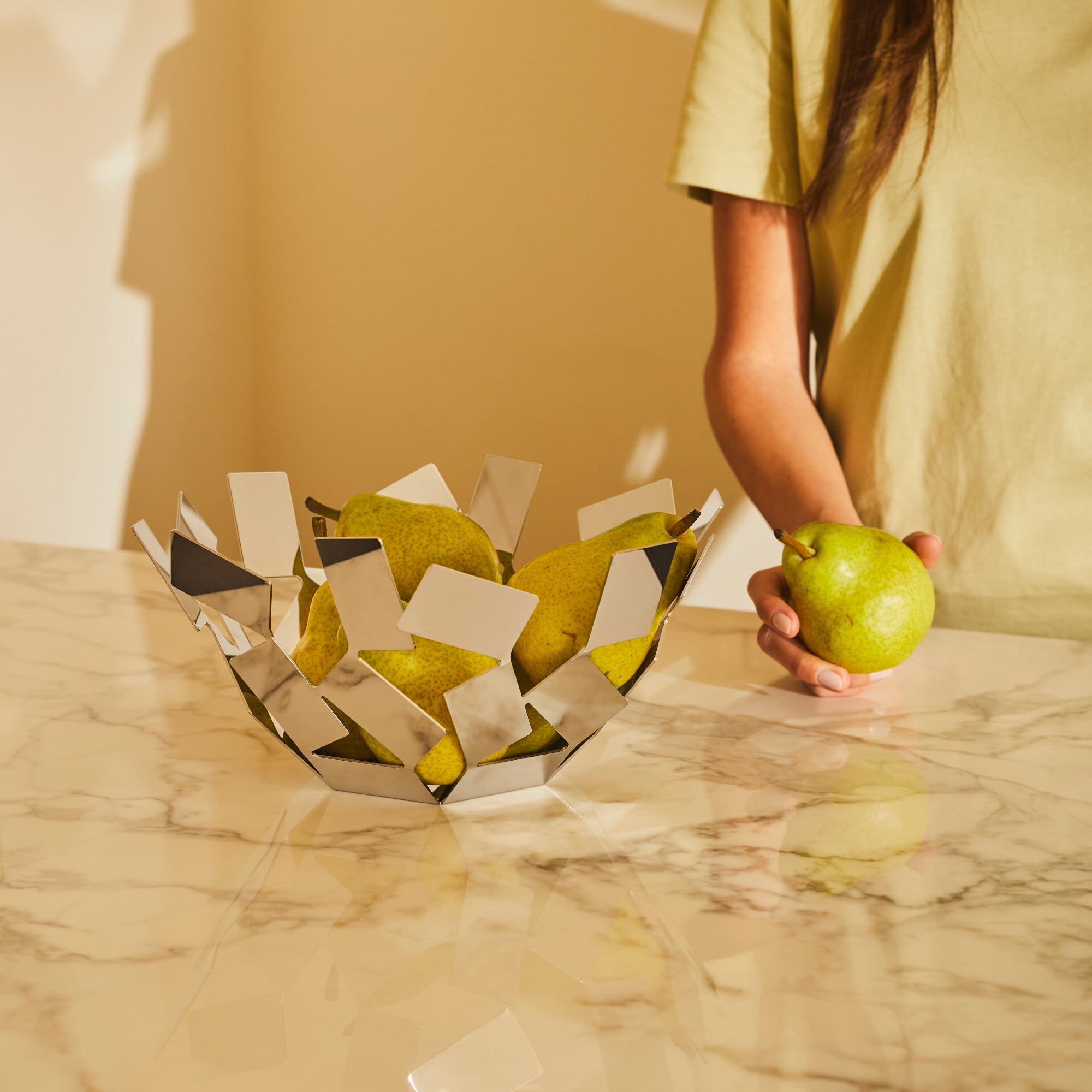 Amazon.com: Alessi La Stanza Dello Scirocco Fruit Basket Silver 10